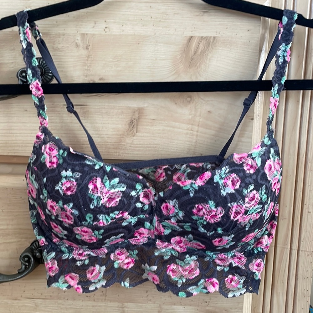 Floral PINK bra